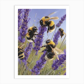 Bumblebee Realism Illustration 19 Art Print