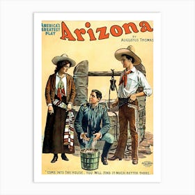 Arizona, Vintage Poster For A Play 1 Art Print