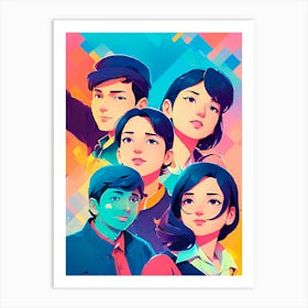 Friends Forever As A Team Art Print