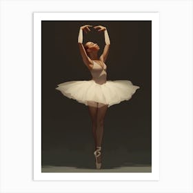 Black Ballerina Art Print