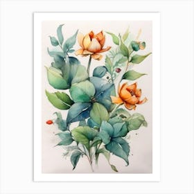 Beautiful Flower Painting Art Print