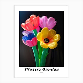 Bright Inflatable Flowers Poster Anemone 1 Art Print