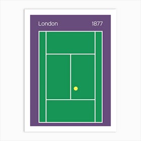 London Tennis Court Art Print