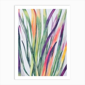 Scallions Marker vegetable Art Print