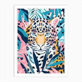 Leopard In The Jungle 40 Art Print