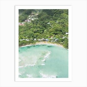Cocos Island Costa Rica Watercolour Tropical Destination Art Print