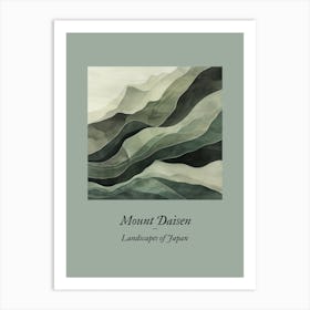 Landscapes Of Japan Mount Daisen Art Print