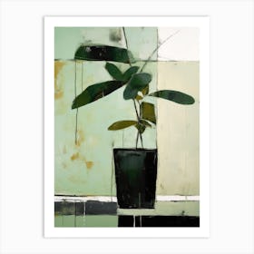 Plant In Pot Art Print