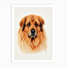 Leonberger Illustration Dog Art Print