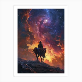 Cowboy In Space 3 Art Print