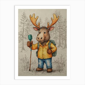 Moose Art Print