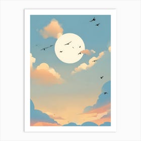 Moon In The Sky 5 Art Print