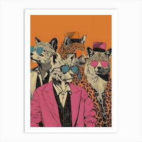 Foxes Art Print