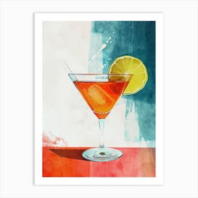 Martini Cocktail Art Print