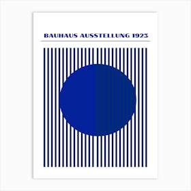 Bauhaus Blue Exhibition 21 Art Print