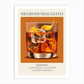 Negroni Saggiato Art Print