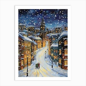 Christmas On The Street Art Print