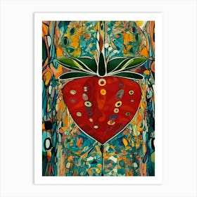 Strawberry Heart Art Print