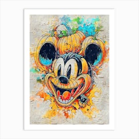 Mickey Mouse Halloween 1 Art Print