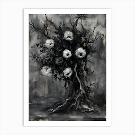 Tree Of Roses Art Print