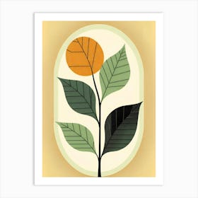 Leaf On A Tree Art Print