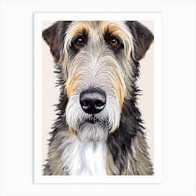 Irish Wolfhound Watercolour Dog Art Print