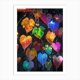 Colorful Leaves On A Vine Art Print