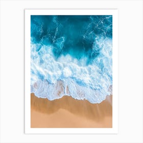 Aerial View Of A Beach 64 Art Print