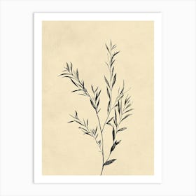 Doha Flower Market Boho Minimalist Style Art Print