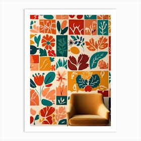 Floral Wallpaper 4 Art Print