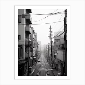 Seoul, South Korea, Black And White Old Photo 4 Art Print