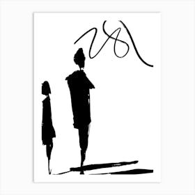 Woman And A Child Art Print