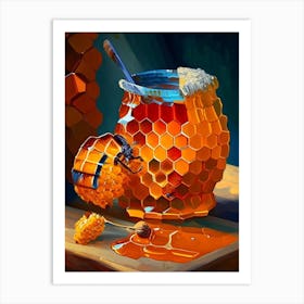 Honey Comb 1 Painting Art Print