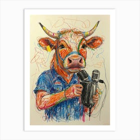 'The Cow' Art Print