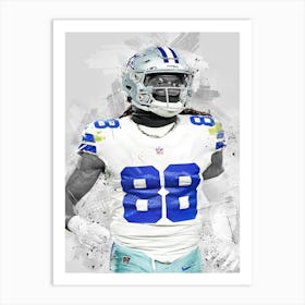 Ceedee Lamb Dallas Cowboys Art Print