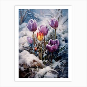 Beautiful Winter Flowers 40 Art Print