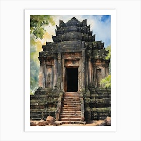 Angkor Wat World Wonder Art Print