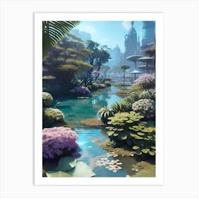 Futuristic City 70 Art Print