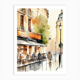 Watercolor Of Paris 1 Art Print