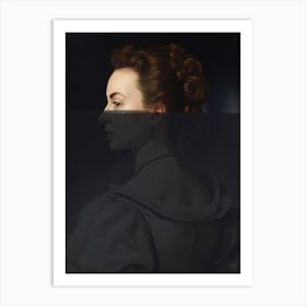 Modern Portrait of Woman Art Print