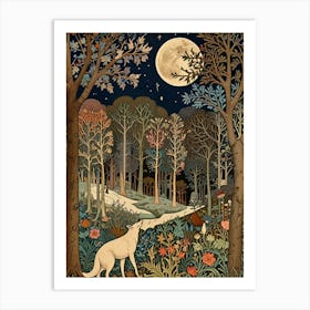 William Morris Wolf In The Woods Art Print