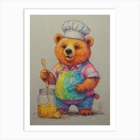 Chef Bear 2 Art Print