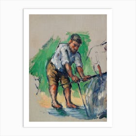 The Well Driller, Paul Cézanne Art Print