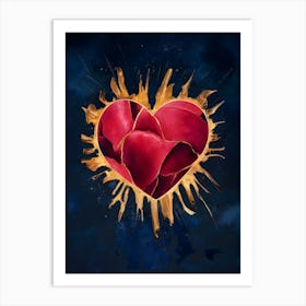 Heart Of Gold 3 Art Print