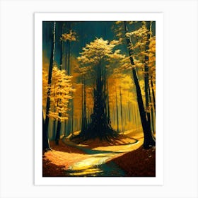 Path Through The Forest 5 Art Print