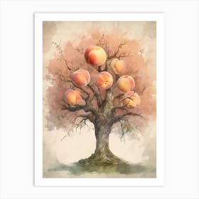 Peach Tree 1 Art Print