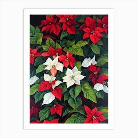 Poinsettia Jpeg Flower Art Print