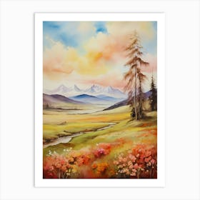 Mountain Landscape Art Print