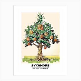 Sycamore Tree Storybook Illustration 3 Poster Art Print