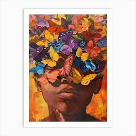 Butterfly Head Art Print